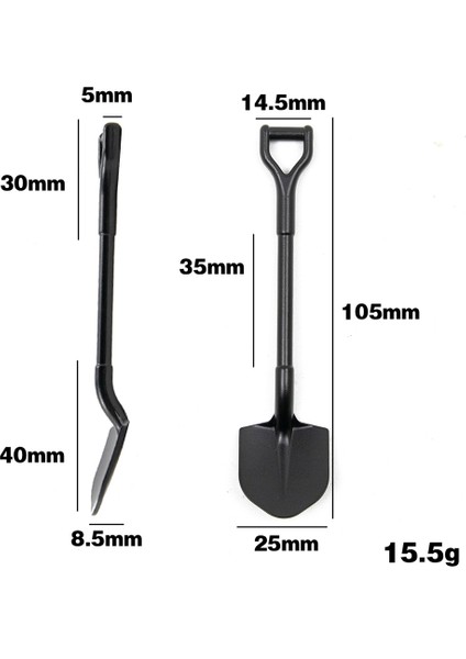 105X25MM Simülasyon Metal Kürek Dekorasyon 1/10 Rc Paletli Araba Eksenel SCX10 90046 Traxxas Trx4 D90 Yükseltme Parçaları (Yurt Dışından) fiyatları