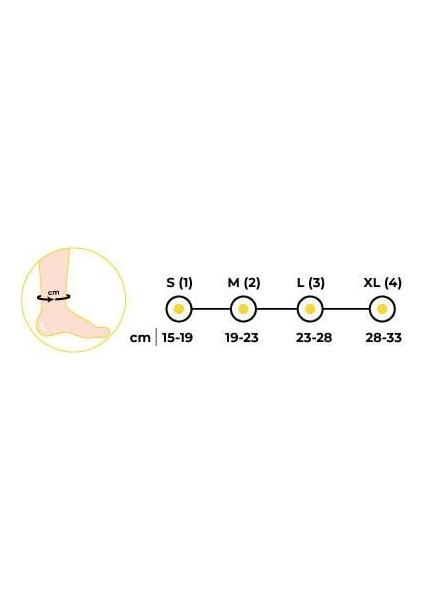 Elastik Destek Ayak Bilekliği Xlarge
