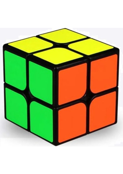Qy 2x2 Stıckerlı Profesyonel Speed Cube -Rubık 2x2 Zeka Sabır Küpü