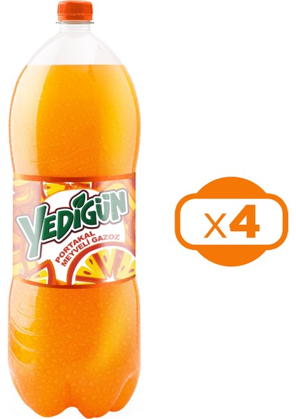 Portakal Meyveli Gazoz 2,5 Lt x 4 Adet