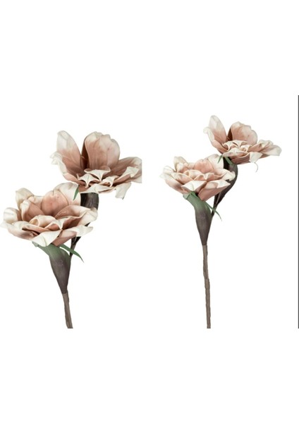 Boya Çiçeği Pembe Beyaz 90CM Decorative Dekoratif Yapay Çiçek Dal Gerçekçi Bükülebilir 1 Adet