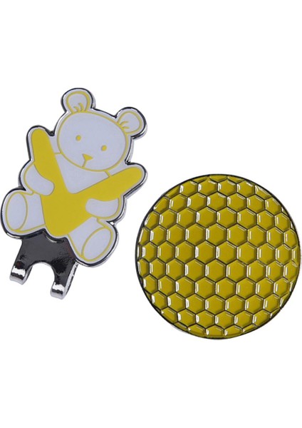 Ş Golf Işaretleyici Paslanmaz Golf Işaretleyici Aksesuarı Ayı Sarı (Yurt Dışından)