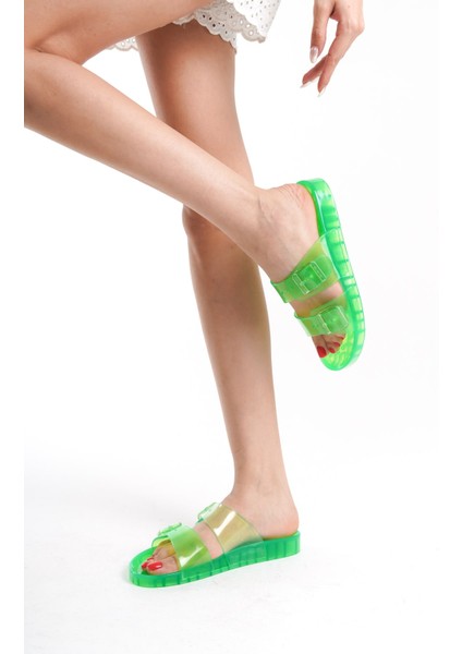 Kadın Jelly Şeffaf Yeşil Düz TERLIK-MSTB188-Y modelleri