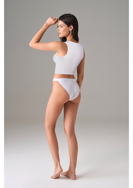 Kadın Kaşkorse %92 Pamuk Crop Atlet 9326 fiyatları