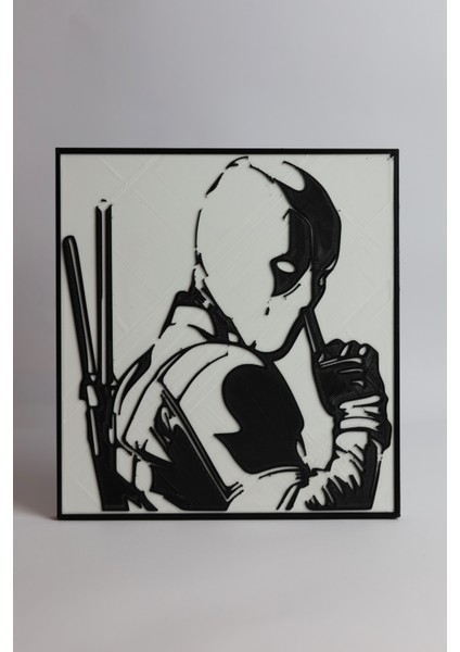 Deadpool - 3 Boyutlu Tabela - 18.5cm x 20CM x 1cm