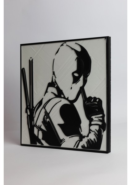 Deadpool - 3 Boyutlu Tabela - 18.5cm x 20CM x 1cm