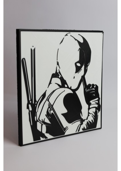 Deadpool - 3 Boyutlu Tabela - 18.5cm x 20CM x 1cm