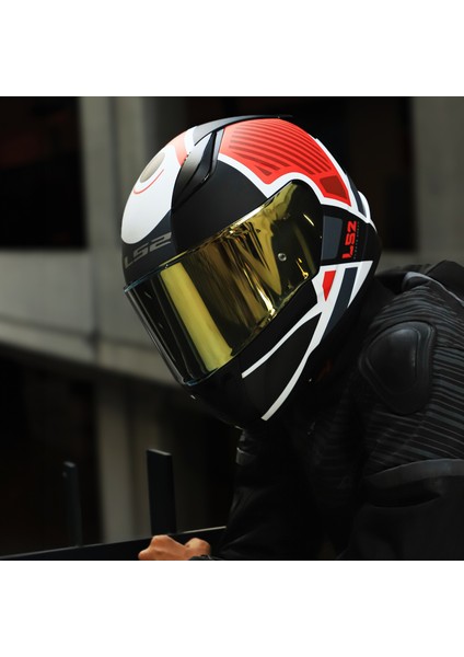 Rapıd 2 Grıd Mat Beyaz-Kırmızı - Kask