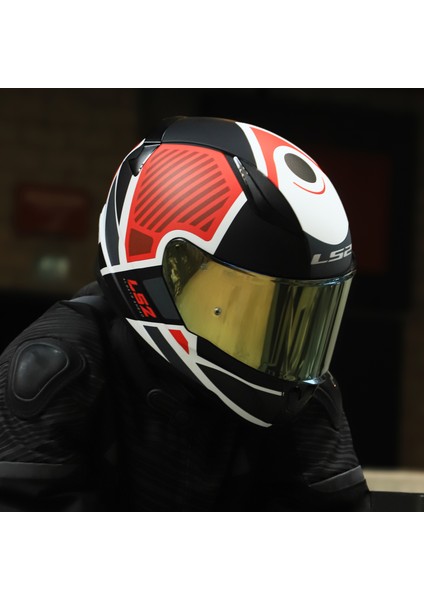 Rapıd 2 Grıd Mat Beyaz-Kırmızı - Kask fiyatları