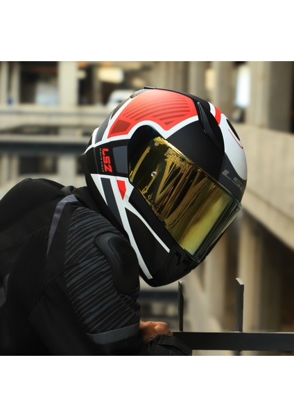 Rapıd 2 Grıd Mat Beyaz-Kırmızı - Kask fırsatları