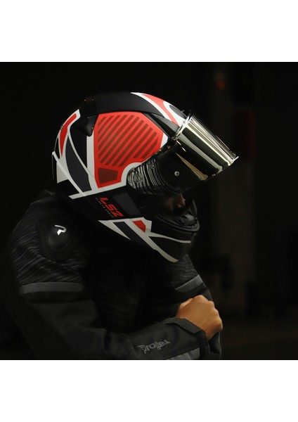 Rapıd 2 Grıd Mat Beyaz-Kırmızı Kask indirimleri