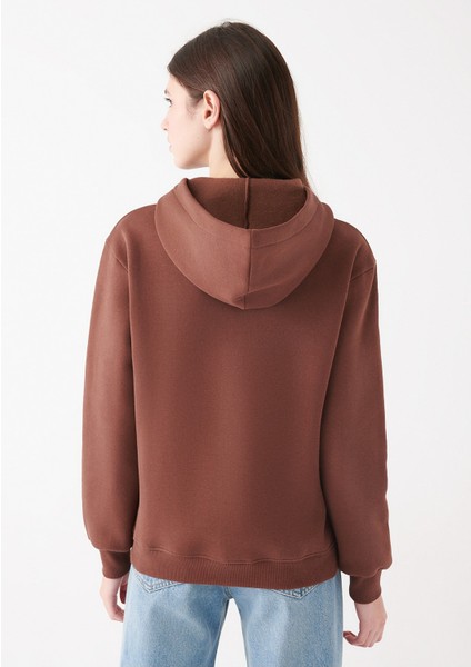 Kadın 3 Iplik Şardonlu Bol Kesim Sweatshirt fiyatları