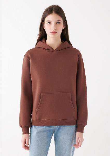 Kadın 3 Iplik Şardonlu Bol Kesim Sweatshirt modelleri
