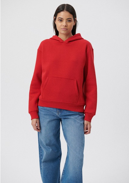 Kadın 3 Iplik Şardonlu Bol Kesim Sweatshirt
