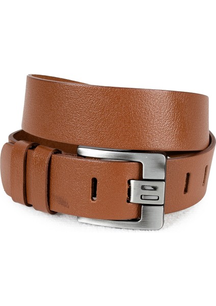 Erkek Taba Özel Yapım %100 Hakiki Manda Derisi Kot Kemeri 4,5 cm Kalın Dilli Orjinal Deri Kemer 1801312