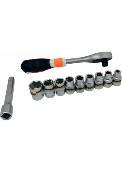 Socket Set 1/2'' Krom Lokma Seti 12 Parça