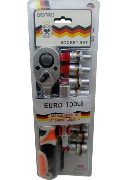 Socket Set 1/2'' Krom Lokma Seti 12 Parça