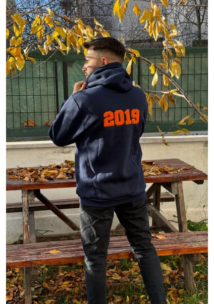Unisex Nakışlı Oversize 3 Iplik Kolej Kapşonlu Sweatshirt fiyatları