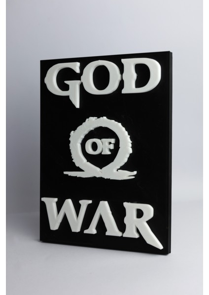 God Of War - 3 Boyutlu Tabela 14.5cm x 20CM x 1.5cm