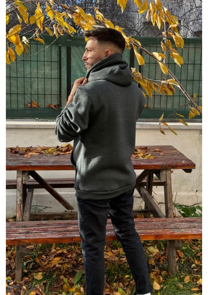 Unisex Nakışlı Oversize 3 Iplik Kolej Kapşonlu Sweatshirt modelleri