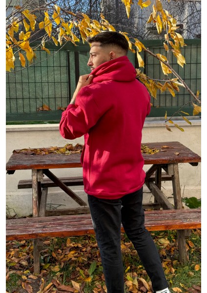 Unisex Nakışlı Oversize 3 Iplik Kolej Kapşonlu Sweatshirt fırsatları