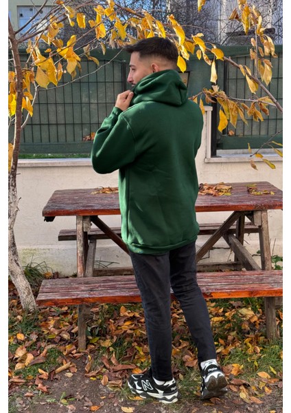Unisex Nakışlı Oversize 3 Iplik Kolej Kapşonlu Sweatshirt indirimleri