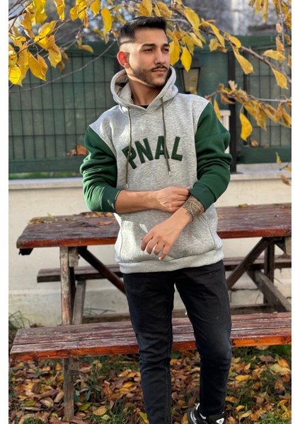 Unisex Nakışlı Oversize 3 Iplik Kolej Kapşonlu Sweatshirt modelleri