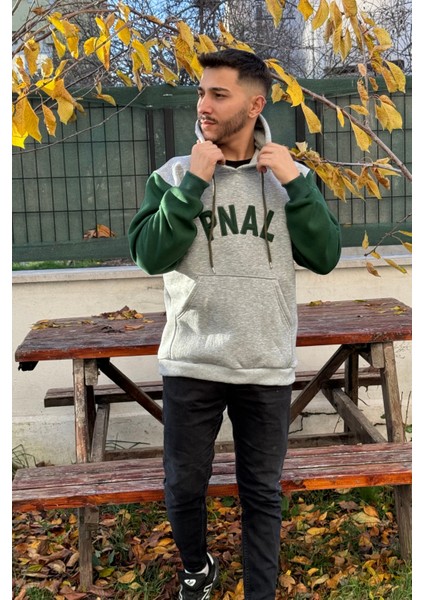 Unisex Nakışlı Oversize 3 Iplik Kolej Kapşonlu Sweatshirt fırsatları