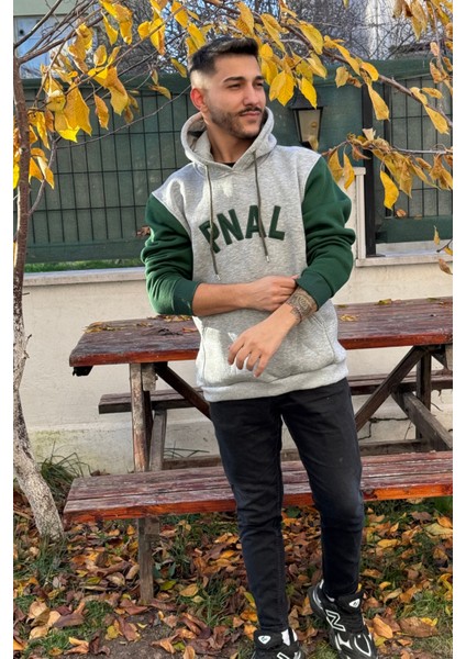 Unisex Nakışlı Oversize 3 Iplik Kolej Kapşonlu Sweatshirt indirimleri