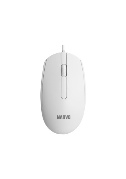 MS003 Wh Ergonomik Optik Kablolu Mouse