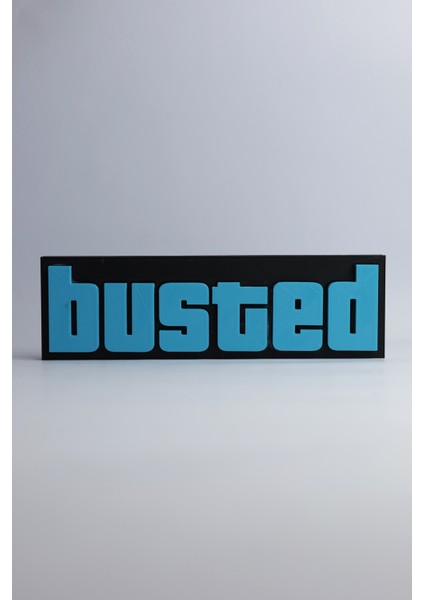 Grand Theft Auto Busted - Gta - 3 Boyutlu Tabela 20CM x 6cm x 1.5cm