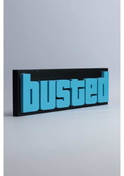 Grand Theft Auto Busted - Gta - 3 Boyutlu Tabela 20CM x 6cm x 1.5cm