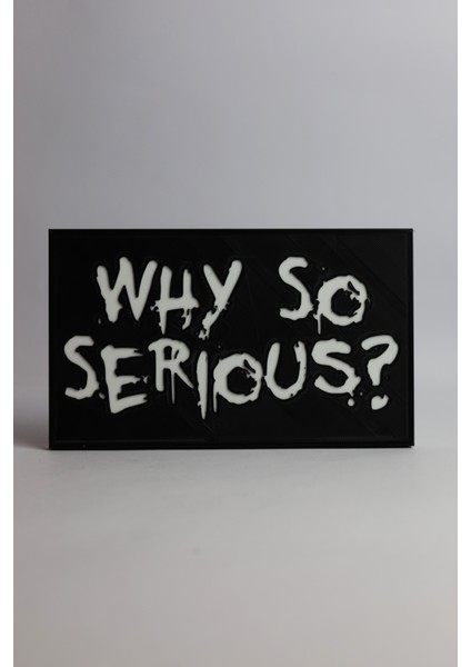 Joker - Why So Serious? - 3 Boyutlu Tabela - 20CM x 12CM x 1cm
