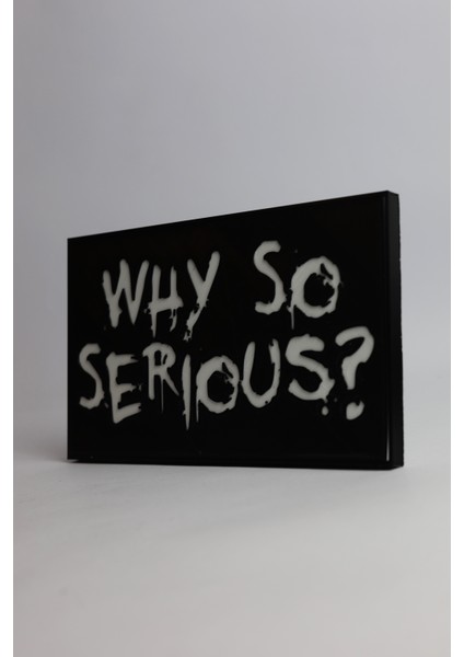 Joker - Why So Serious? - 3 Boyutlu Tabela - 20CM x 12CM x 1cm