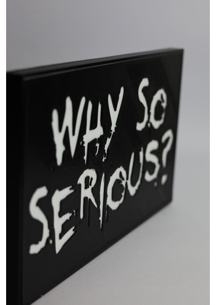 Joker - Why So Serious? - 3 Boyutlu Tabela - 20CM x 12CM x 1cm