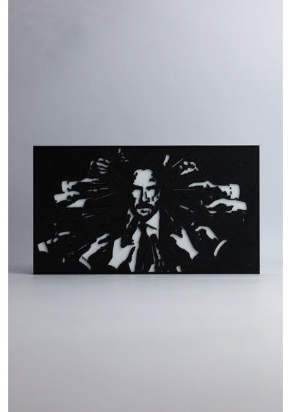 John Wick - 3 Boyutlu Tabela 20CM x 11.5cm x 1cm