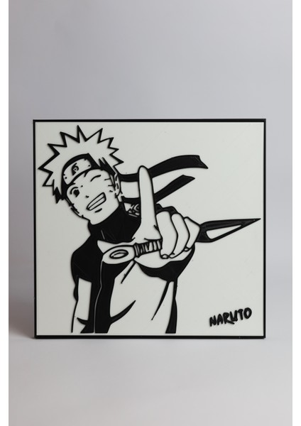 Naruto - 3 Boyutlu Tabela - 20CM x 18.5cm x 1cm