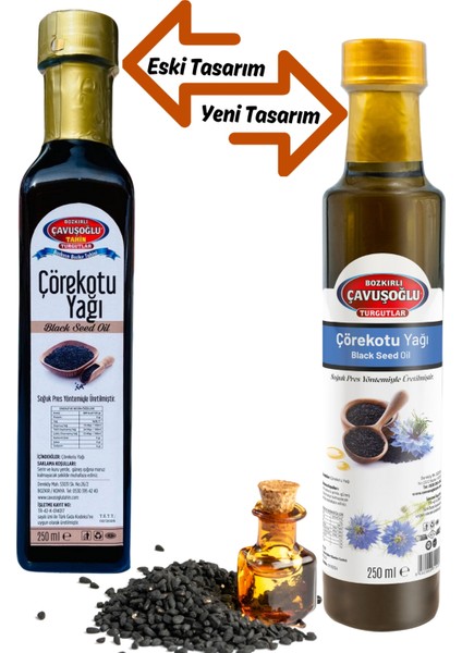 Doğal Çörek Otu Yağı Cam Şişe 250 Ml YSCRKTYG250ML