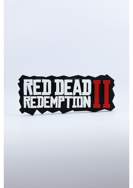 Red Dead Redemption 2 - Rdr 2 - 3 Boyutlu Tabela - 20CM x 8cm x 1.5cm