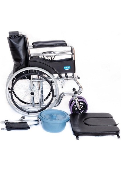 Comfort Plus DM-680 Tuvalet Özellikli Tekerlekli Sandalye