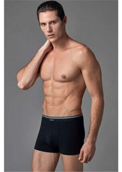 Erkek Mikro Modal Kemerli Boxer SIYAH-051