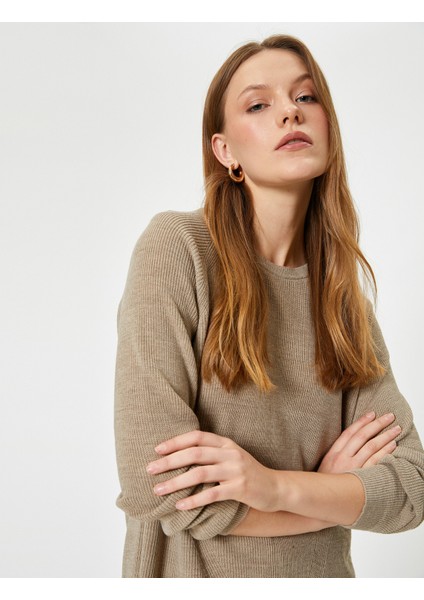 Oversize Triko Kazak Uzun Bisiklet Yaka fiyatları