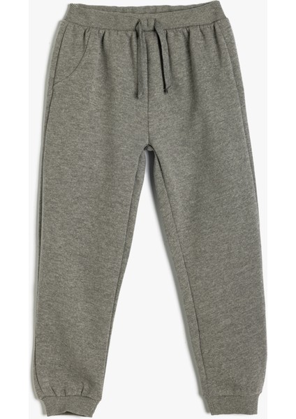 Basic Eşofman Altı Beli Bağlamalı Cepli