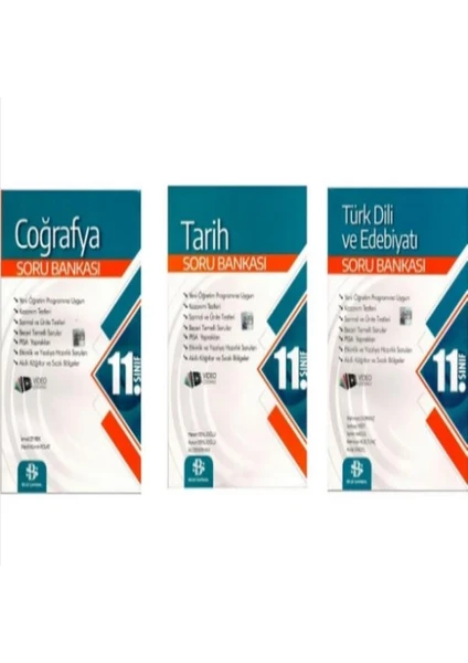 Bilgi Sarmal Yayınları 11. Sınıf Coğrafya - Tarih - Türk Edebiyatı Soru Bankası