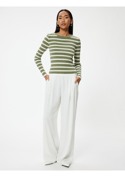 Triko Kazak Uzun Kollu Yuvarlak Yaka fiyatları