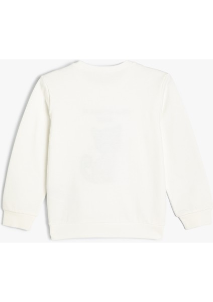 Sweatshirt Anime Baskılı Bisiklet Yaka Uzun Kollu Pamuklu fiyatları