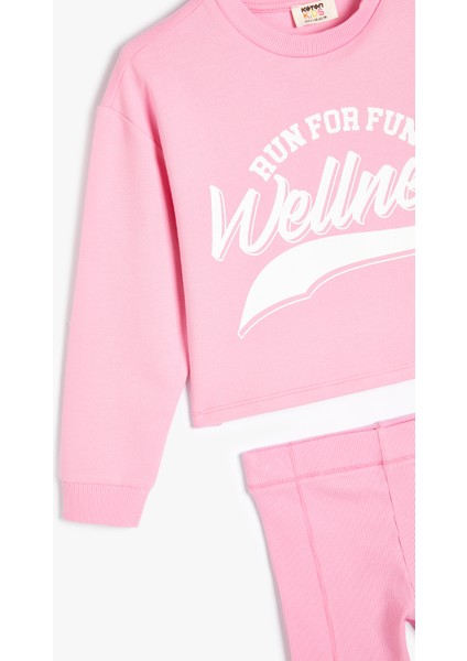 Sweatshirt ve Şort Seti Ikili Pamuklu modelleri