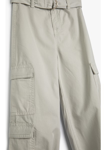 Jogger Pantolon Kargo Cepli Kemer Detaylı Pamuklu modelleri