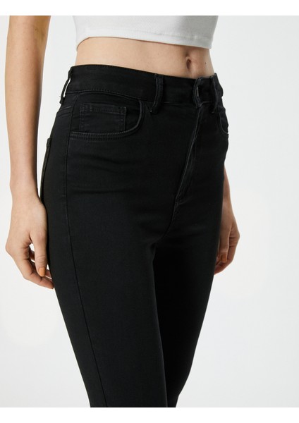 Dar Paça Yüksek Bel Esnek Kot Pantolon - Carmen Skinny Jeans