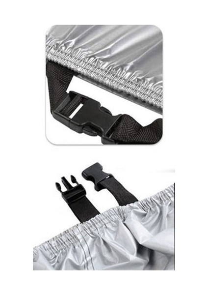 Kral KR25 Ava 5000 Gri Motosiklet Brandası Arka Çanta Uyumlu (Kilitli)